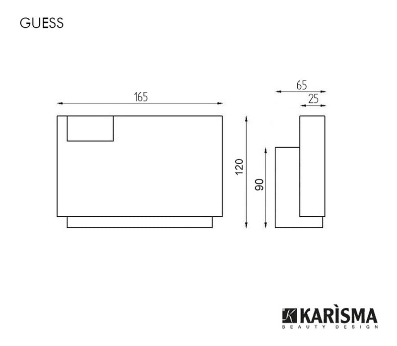 Mostrador de recepción Karisma GUESS - 165cm